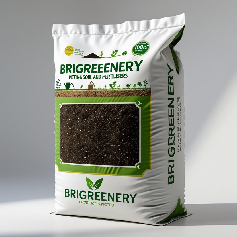 BriGreenery Garden Potting Mix 50kg – Enriched Organic Soil for Plants, Flowers & Herbs Potting Mixture(50 kg, Powder)