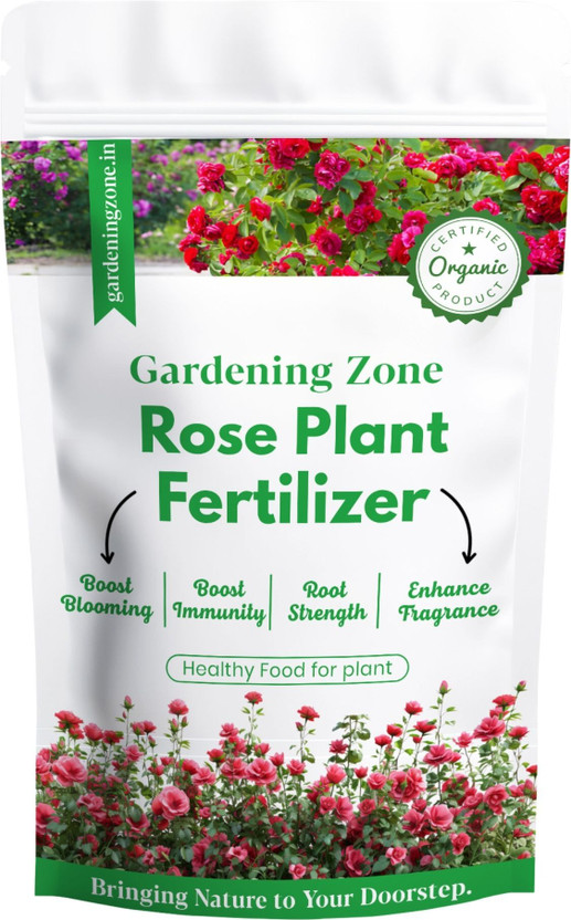 Gardening zone Rose Fertilizer | Rose Plant Food For Flowering Plants | Flower Booster Granules Fertilizer(0.4 kg, Powder)