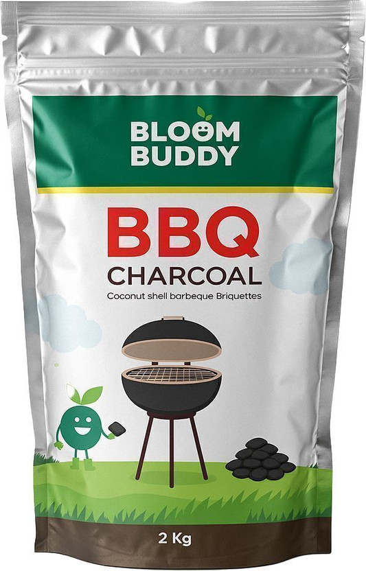 Bloom Buddy BloomBuddy BBQ Charcoal 2KG Potting Mixture(2 kg, Cake)