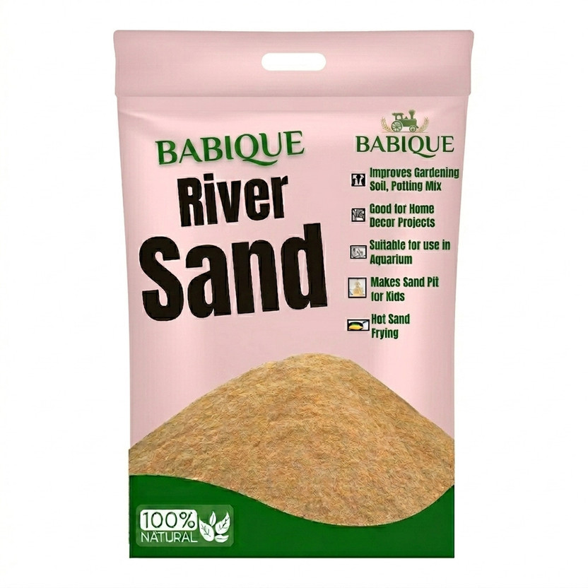 BABIQUE Fine River Sand for Gardening, Aquarium, Kids Play & Decoration Soil(2 kg, Powder)