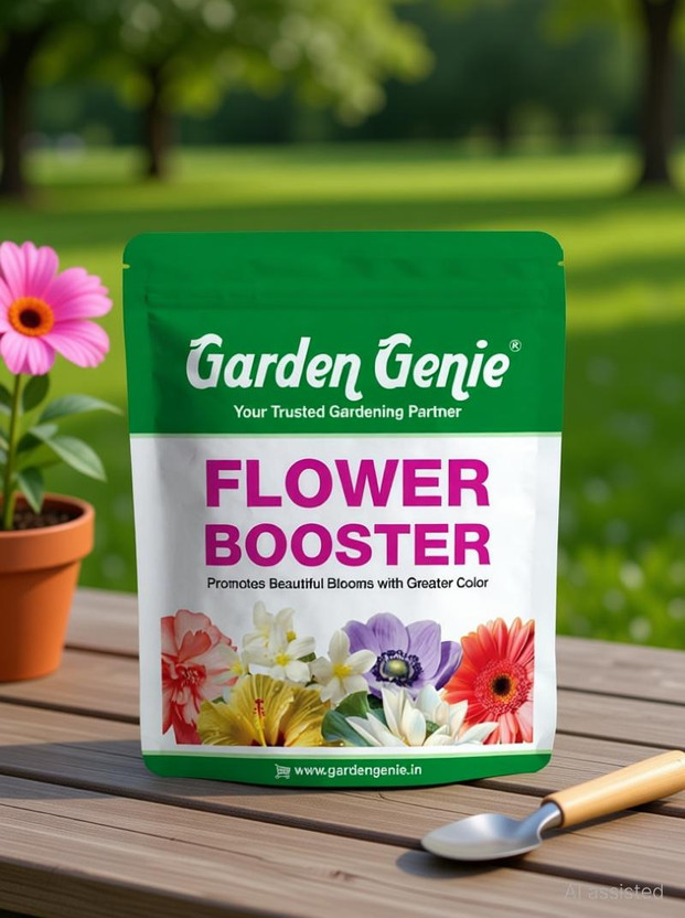 Garden Genie Flower Booster, Organic Growth Promoter for Flowering Plants Fertilizer(0.83 kg, Powder)