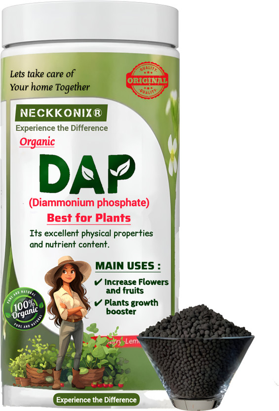 Neckkonix DAP Fertilizer for Home Plants & Gardening Purpose Smart Container Pack Fertilizer(1 kg, Granules)
