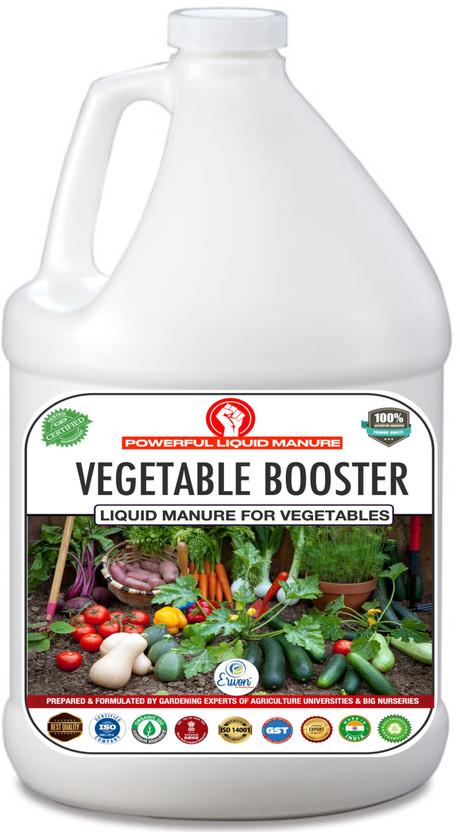 Erwon Vegetables Booster Liquid Manure for the Best Growth of Vegetable Plants Manure(0.49 L, Liquid)