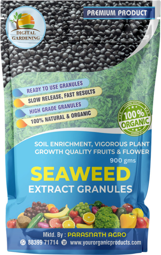 Digital Digital Gardening Organic Seaweed Granule Fertilizer | All-Purpose Vegan Plant Food Manure(500 g, Granules) - Flipkart Deal