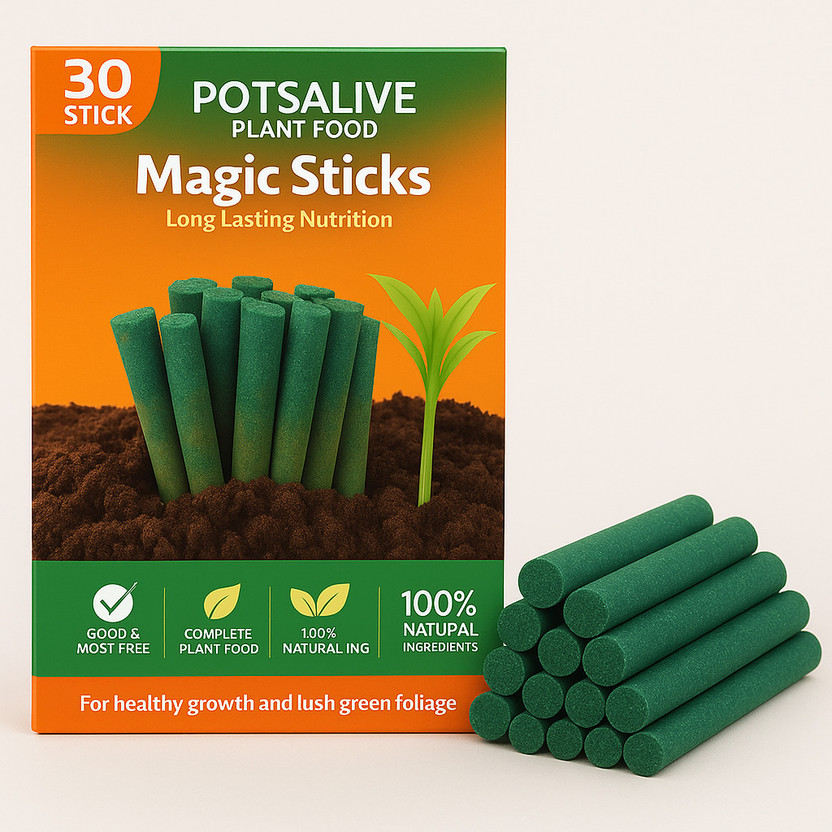 potsalive Magic Stick Plant Food Fertilizer – Green Nutrient Sticks for All Plants Fertilizer(0.2 g, Stick)