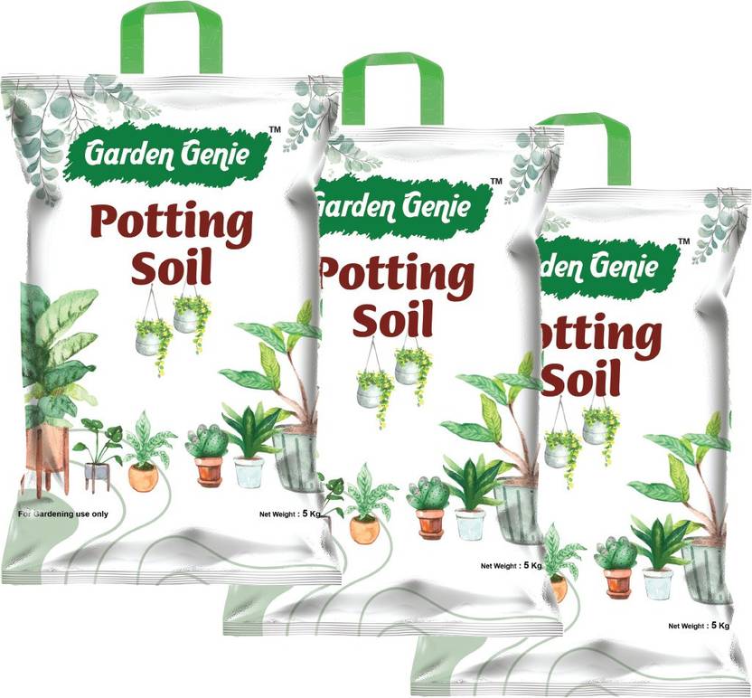 Garden Genie Potting Soil Mix enriched Gypsum,Dolomite & Mycorrhiza Bio