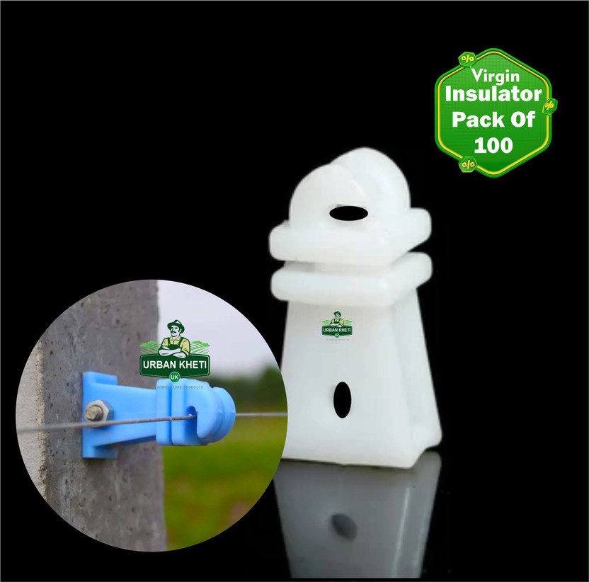 UrbanKheti Virgin Insulator For Zatka Fence (Pack-100)(Extra Long-Lasting 5-7 Year) MPPT Solar Charge Controller