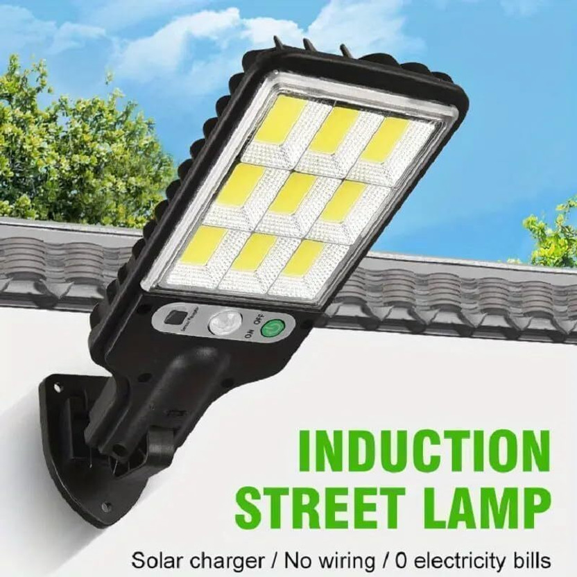 ONOVATE Solar LED Street Lamp Outdoor Security Light with Remote Control Solar Light Set(Wall Mounted Pack of 1)