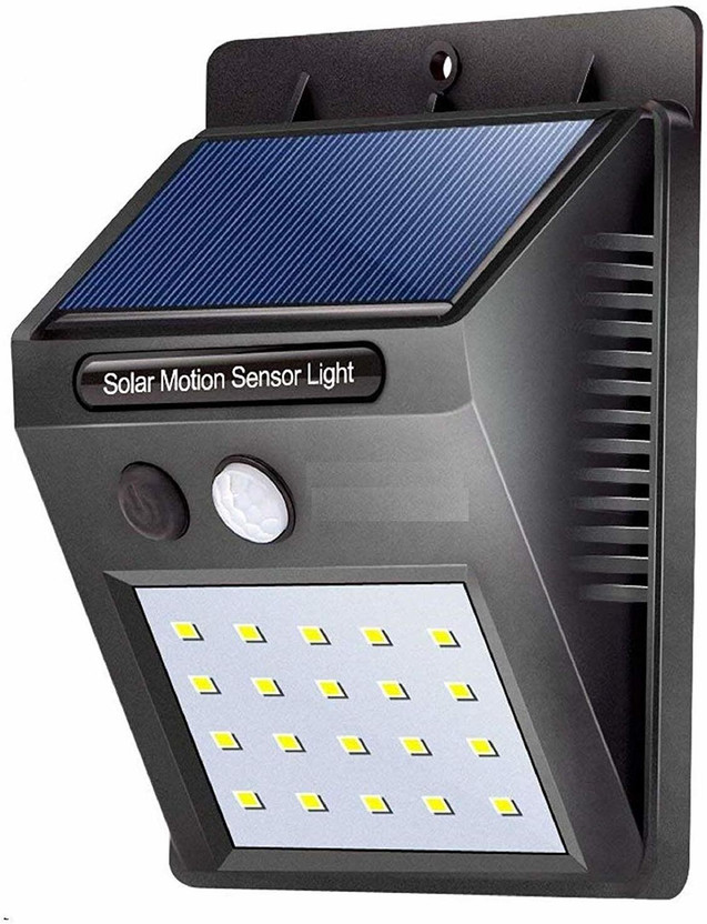VIGIL LED Solar Light PIR Motion Sensor Wall lamp Infrared Outdoor Waterproof Home Solar Light Set(Wall Mounted Pack of 1)