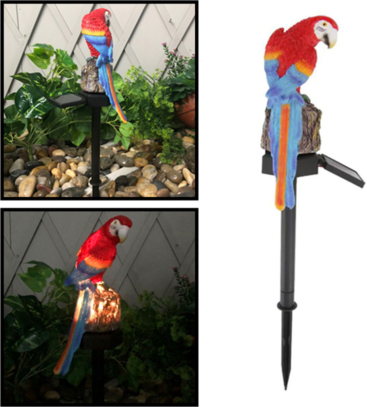 Epyz Solar Parrot Light Outdoor Waterproof LED Lamp for Home, Garden , pathway Solar Light Set(Free Standing Pack of 1)