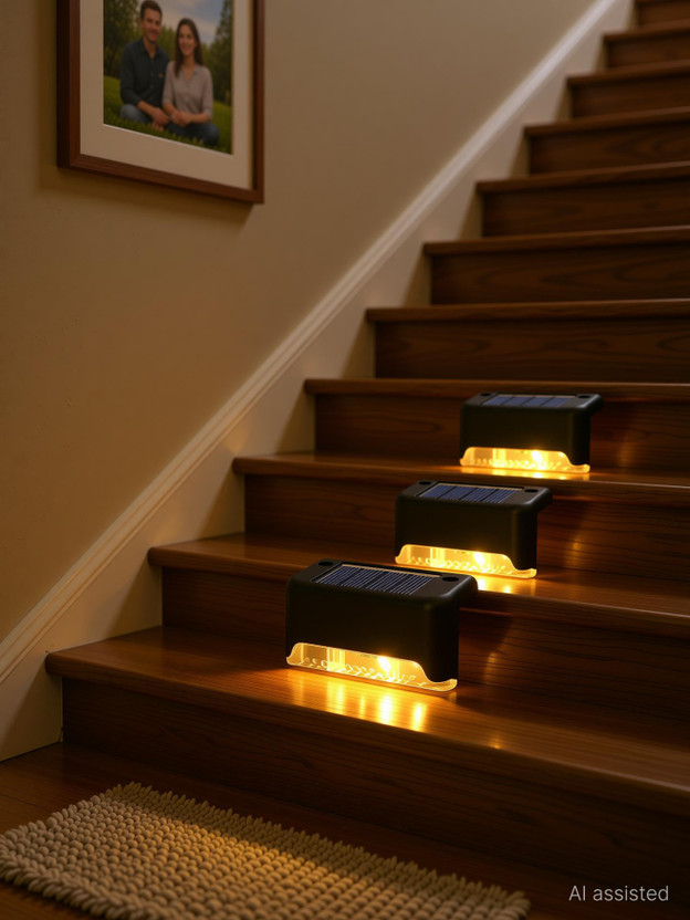 ASTRASELL PARO SOLARDECK Solar Light Set(Floor Mounted Pack of 4)