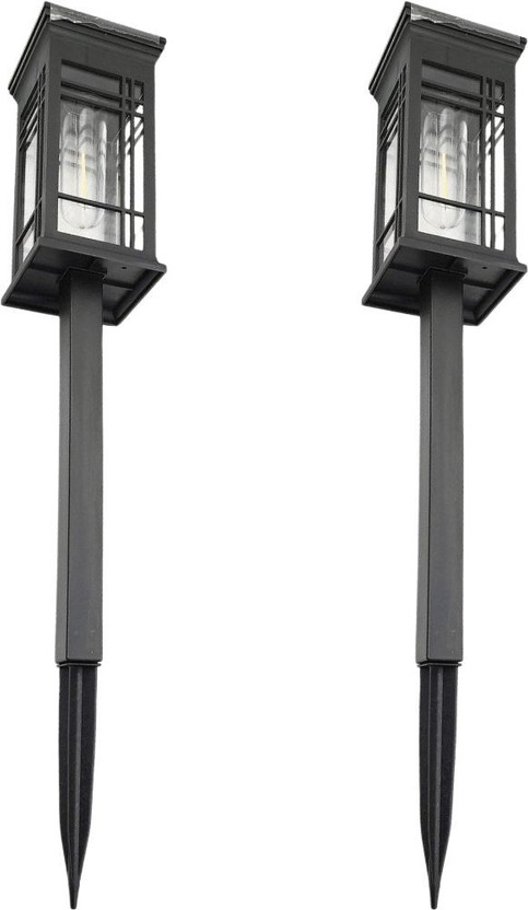 rivtoxx Solar Garden Lights Waterproof Outdoor Vintage Filament Lamp (Pack of 2) Solar Light Set(Floor Mounted Pack of 2)