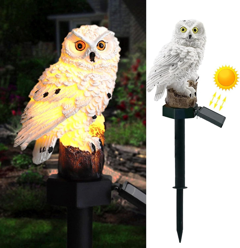 OKASTA OKASTA Solar Owl Light Outdoor Waterproof LED Lamp for Home, Garden , pathway Solar Light Set(Free Standing Pack of 1) - Flipkart Deal