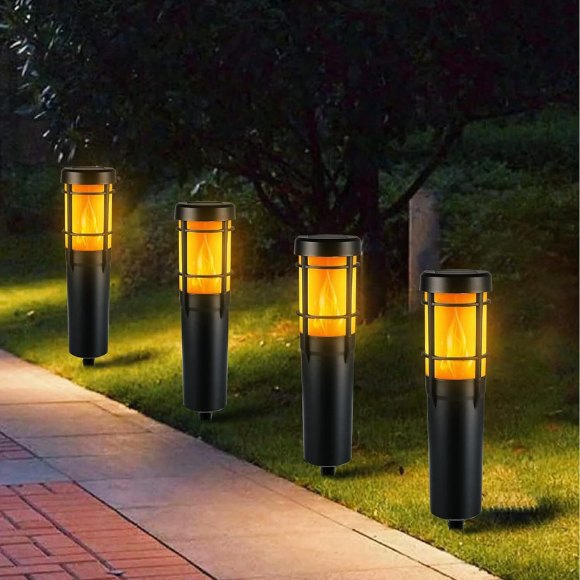 GIGAWATTS QF-231C 25Lm Solar Lawn Lamp with Spike Solar-Powdered 900mAh Pathway Lights Solar Light Set(Free Standing Pack of 1)