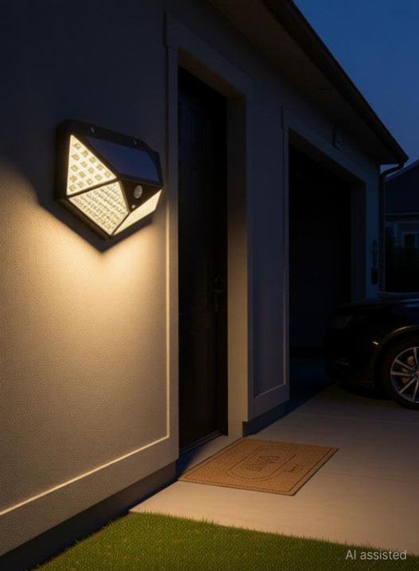 HOSTING Solar Light Set(Wall Mounted Pack of 1)