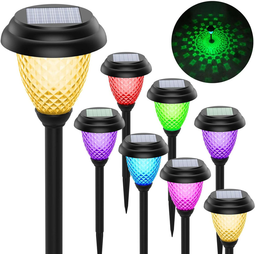 LUPPRA LUPPRA Solar Pathway Garden Lights Solar Light Set(Free Standing Pack of 6)