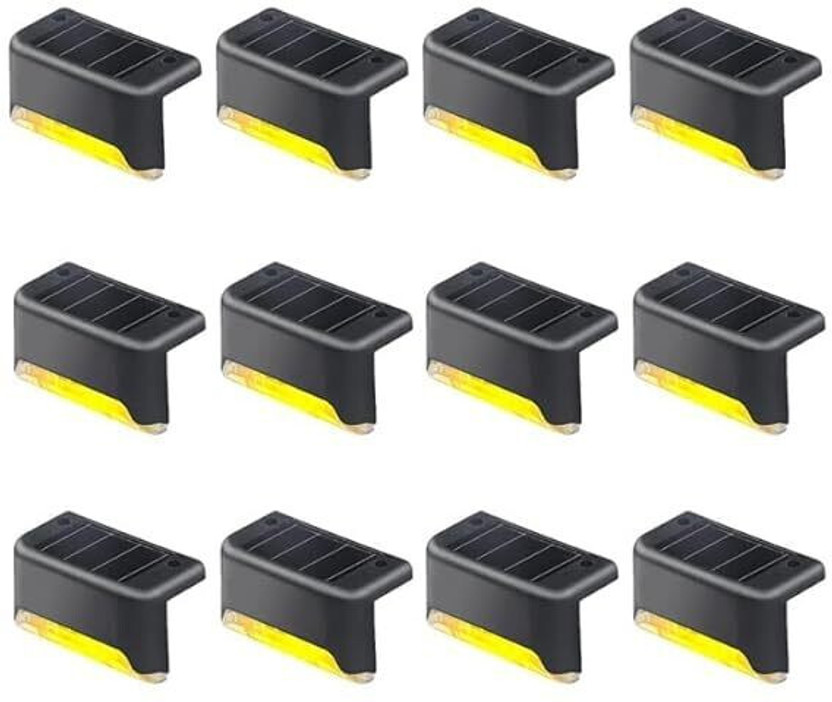 Flipkart SmartBuy Solar Deck Light 12Pcs, Solar Step Lights Outdoor Waterproof Led Solar Light Set(Wall Mounted Pack of 12)