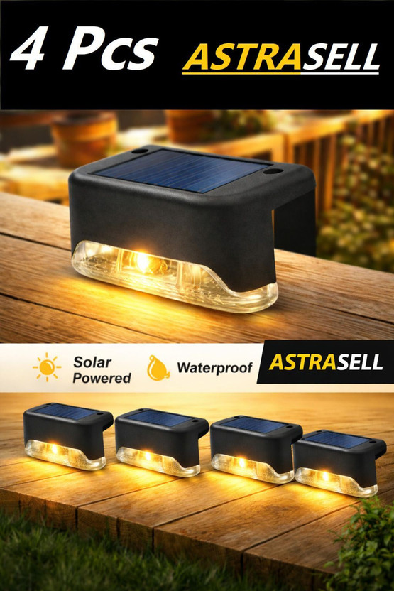 ASTRASELL Solar Light Set(Floor Mounted Pack of 4)