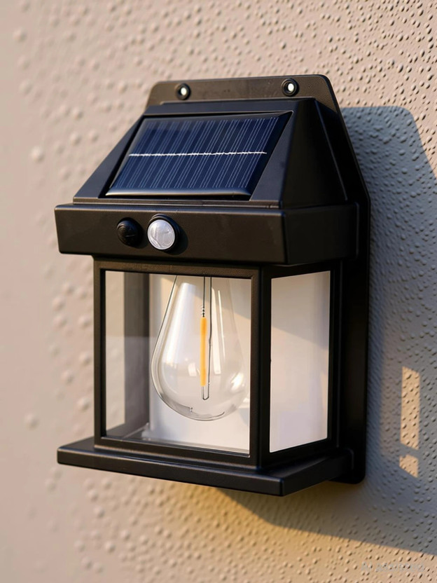 QARB Solar Motion Sensor Light | Waterproof | Auto ON/OFF | Garden, Home & Gate Solar Light Set(Wall Mounted Pack of 1)