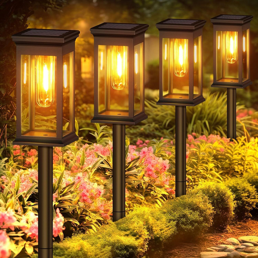 Flipkart SmartBuy Solar Pathway Lights – Waterproof Outdoor Garden Lights Solar Light Set(Floor Mounted Pack of 8)