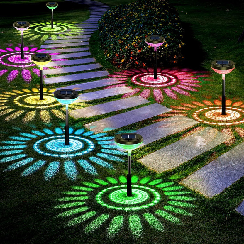 rivtox Solar Garden Lights Waterproof Solar Light Set(Floor Mounted Pack of 1)