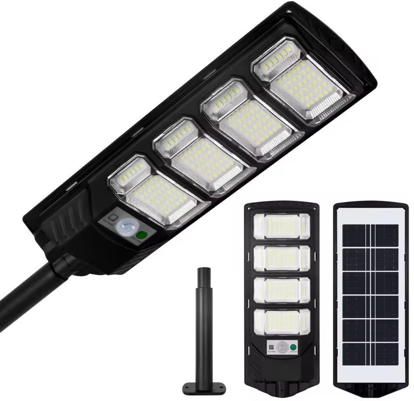 KH Solar Street Lights Outdoor Waterproof 192 LED 80 W Solar Dusk to Dawn Flood Solar Light Set(Wall Mounted Pack of 1)