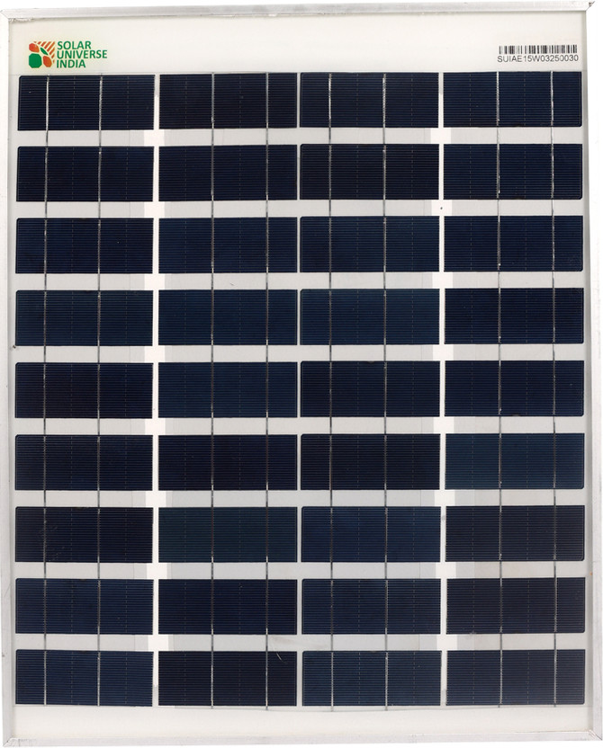 SOLAR UNIVERSE INDIA 15W 12V Polycrstalline Solar Panel & Module-With Wire.. Solar Panel(Pack of 1)