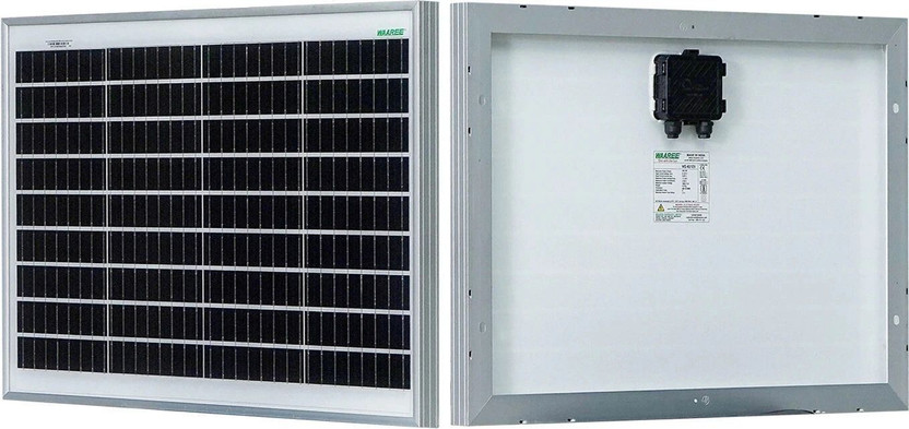 WAAREE 50 Watt-12Volt Monocrystalline Solar Panel(Pack of 1)