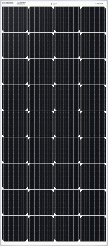 ZunSolar 200 Watt 12 Volt Mono PERC Solar Panel(Pack of 1)
