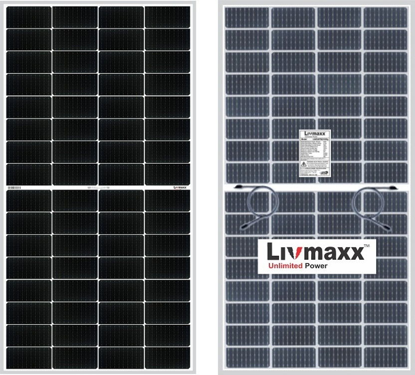 LIVMAXX Mono Half-Cut Bifacial 250W- 12V Bahubali Series Solar Panel(Pack of 1)