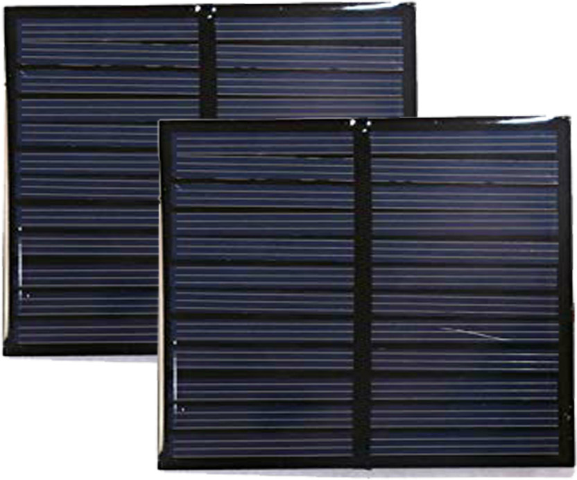 ambert 6Volt 1Watt Mini Solar Panel 70x70MM 75mA For Project Work 2 Pcs Solar Panel(Pack of 2)