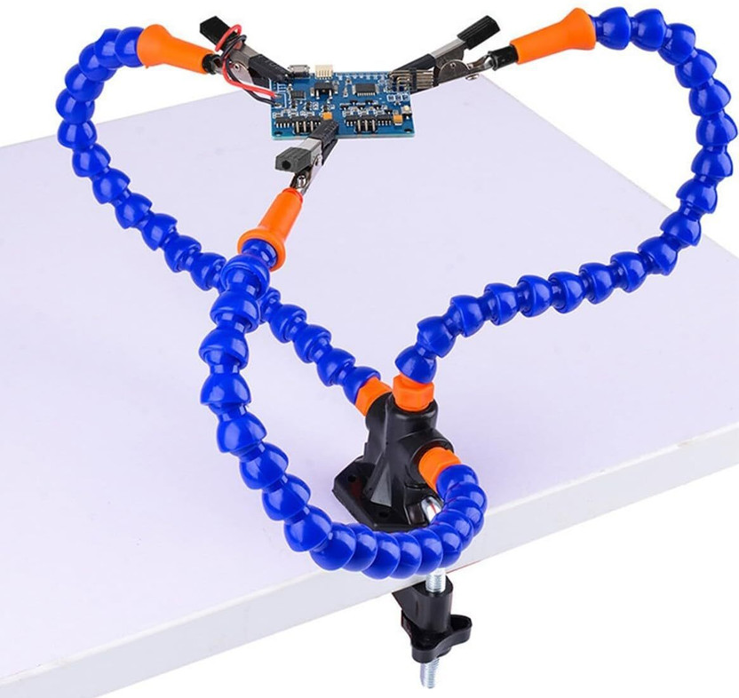 Inditrust PCB Holder Vise Table Clamp for Electronics Repair, DIY & Craft Work 0 W Simple(Flat Tip)