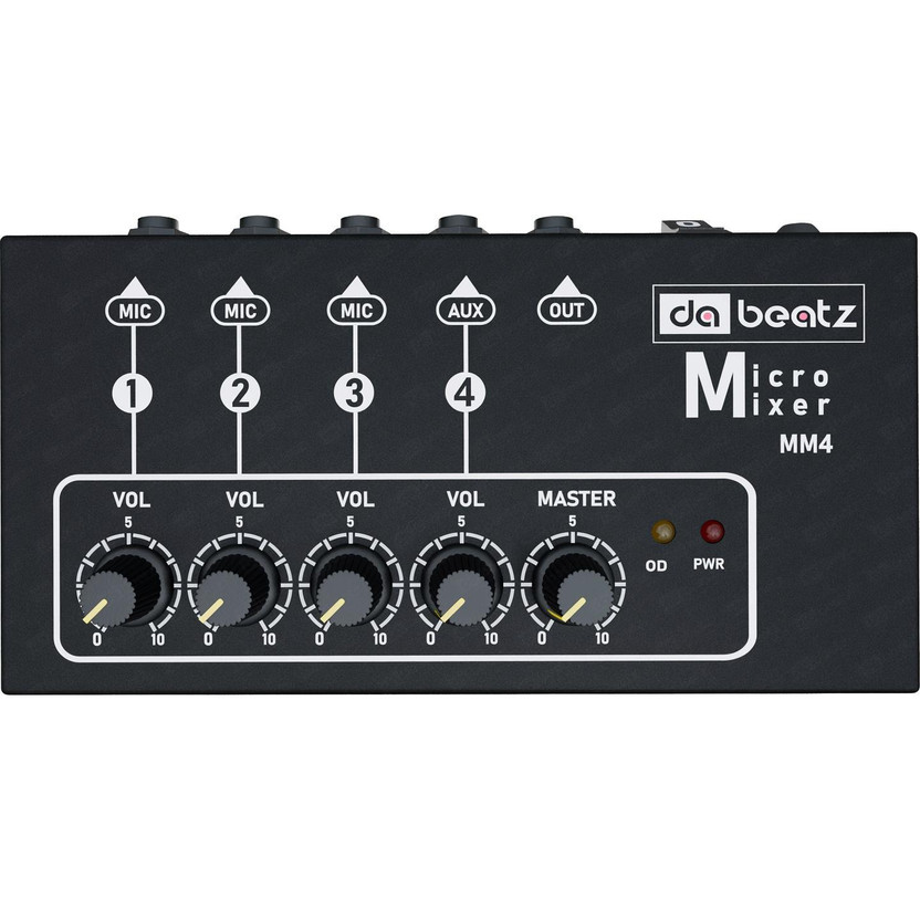 Da.Beatz. Da.Beatz. 4-Channel mixer MM4 Professional Analog Sound Mixer For Parties & clubs,DJ Mixer Analog Sound Mixer - Flipkart Deal