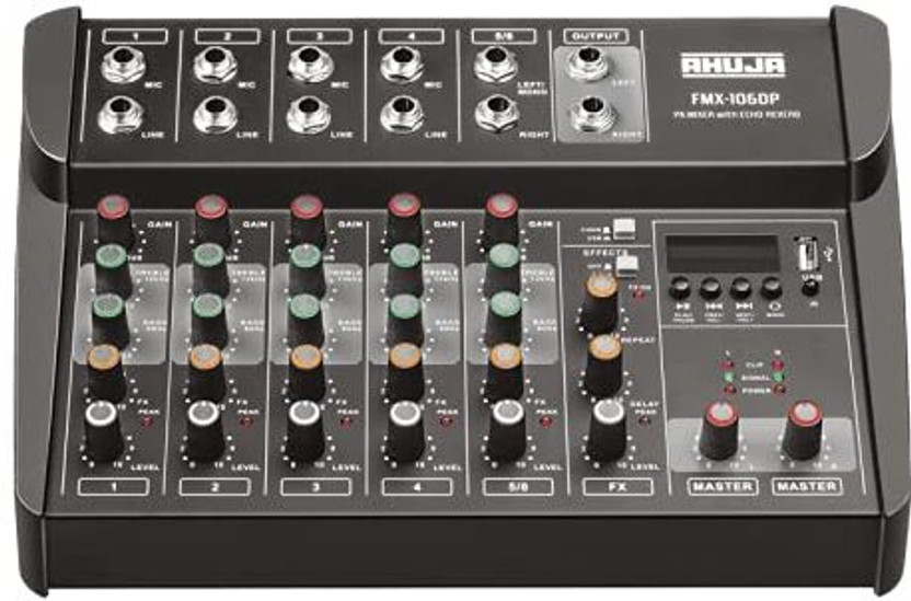 Ahuja Ahuja FMX- 106DP PA Mixer with ECHO REVERB Analog Sound Mixer - Flipkart Deal