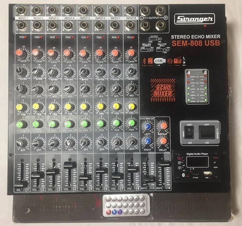 soundcraft STRANGER SEM-808 8 CHANNEL ECHO MIXER Digital Sound Mixer