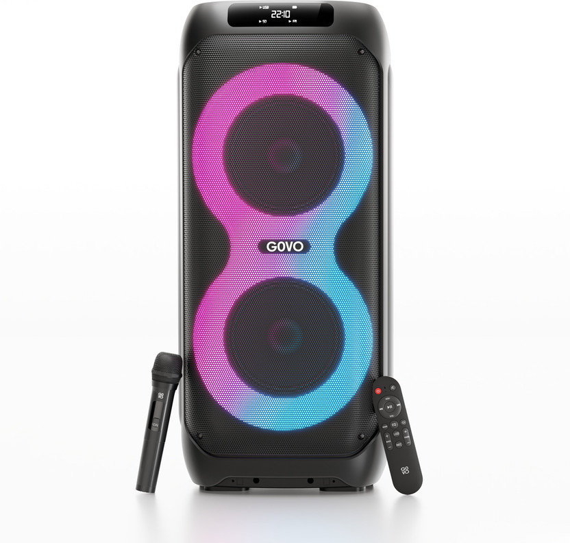 GOVO Goloud 980 160 W Bluetooth Party Speaker(Platinum Black, 2.0 Channel)