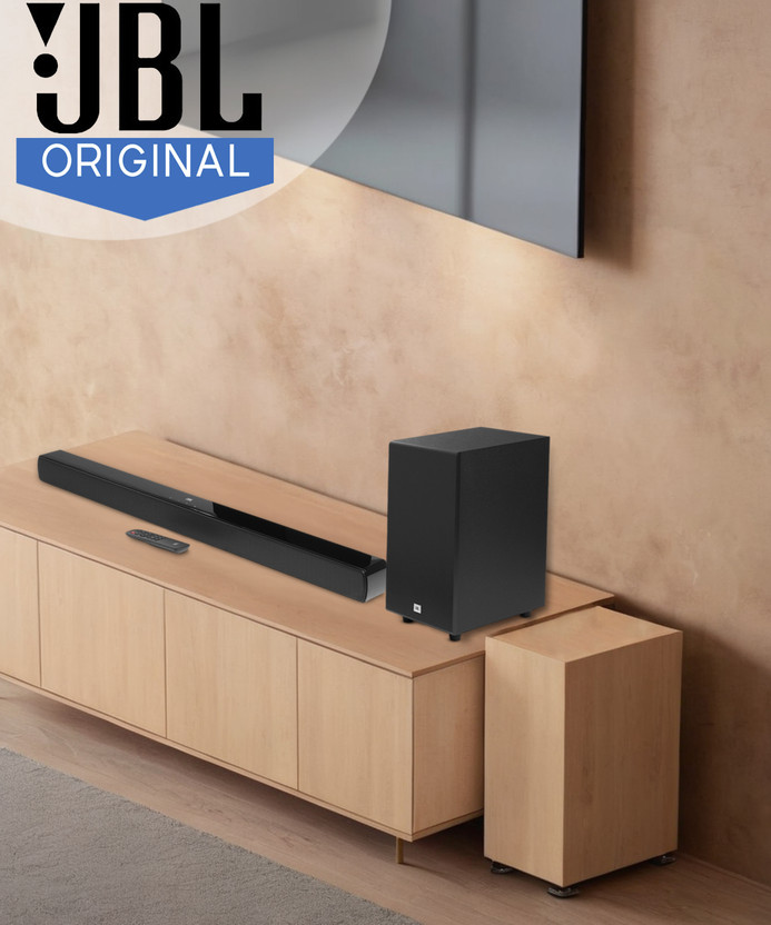 JBL Cinema SB270 2.1, Dolby digital, Wireless Subwoofer,HDMI 220 W Bluetooth Soundbar(Black, 2.1 Channel)