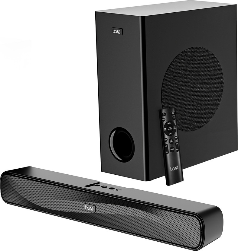 boAt Aavante Bar A1040 w/ Attractive Design, EQ Modes & Remote Control 50 W Bluetooth Home Audio Speaker(Premium Black, 2.1 Channel)
