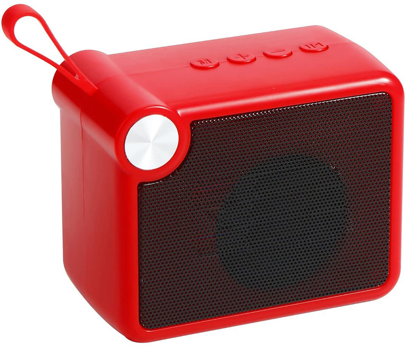 CIHROX Q.one Bluetooth Speaker Outdoor Audio Creative Portable Mini Subwoofer Gift 5 W Bluetooth Gaming Speaker(Red, Stereo Channel)