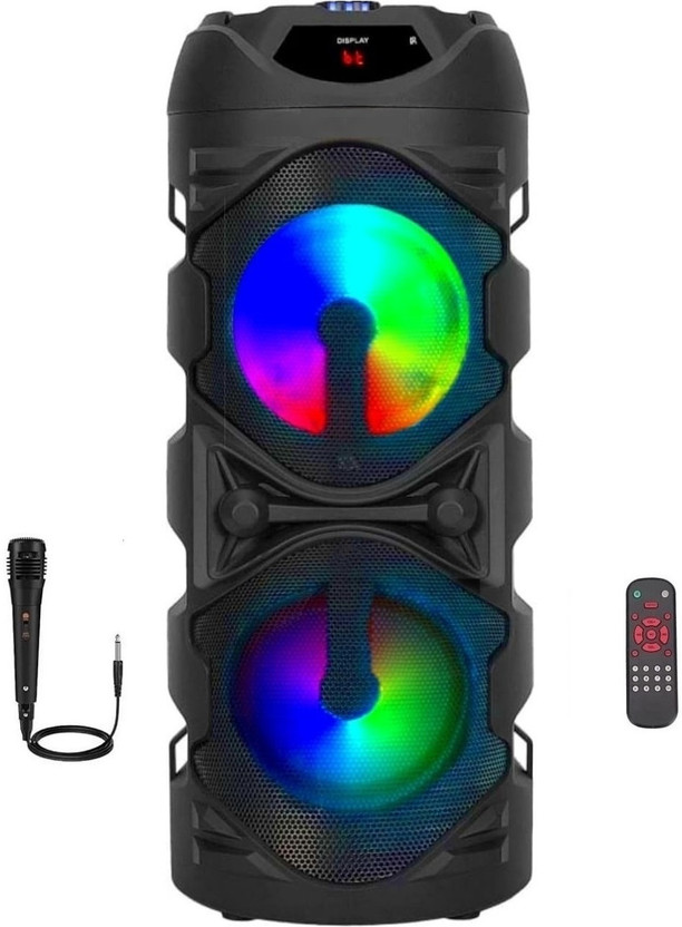 LIMBRO home Theatre TWS Mode FM USB AUX BLUETOOTH KARAOKE WIRED MIC RGB LIGHT 1000 W Bluetooth Home Audio Speaker(Black, 2.0 Channel)