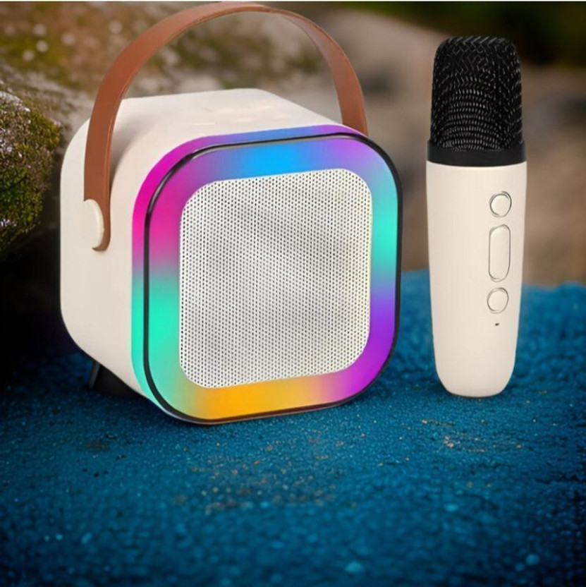 SGM SGM M28_k12 Wireless Karaoke Mic Speaker: K12 with RGB, 5W Bluetooth 10 W Bluetooth Home Audio Speaker(Multicolor, 4.1 Channel) - Flipkart Deal
