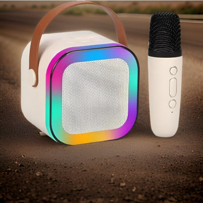 Raptor Karaoke Speaker K12: Party POP Wireless Bluetooth Speaker with Mic, RGB 553 10 W Bluetooth Home Audio Speaker(Multicolor, 4.1 Channel)