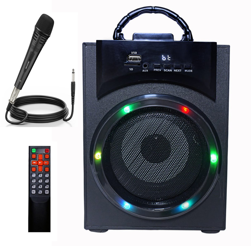 Smartbeats 40W Fusion Power Multimedia Party Speaker + Corded Mic 40 W Bluetooth Home Audio Speaker(Black, Stereo Channel)