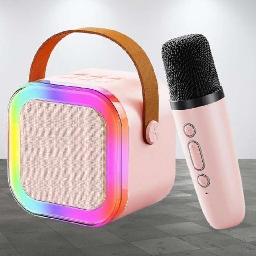 DIJA Mini Karaoke Bluetooth Speaker with Microphone Kids Music Singing 5.6 W Bluetooth Home Audio Speaker(Multicolor, 5.1 Channel)
