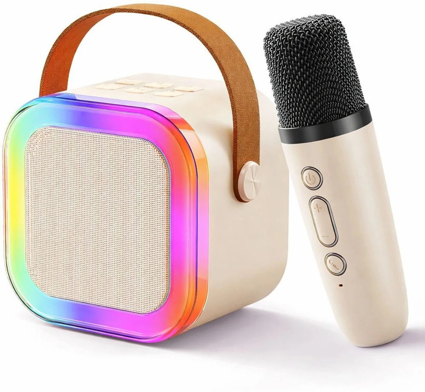 4BT 4BT Mini Karaoke Machine for Kids with Wireless Microphone Bluetooth Speaker 5 W Bluetooth Home Audio Speaker(Multicolor, 2.0 Channel) - Flipkart Deal