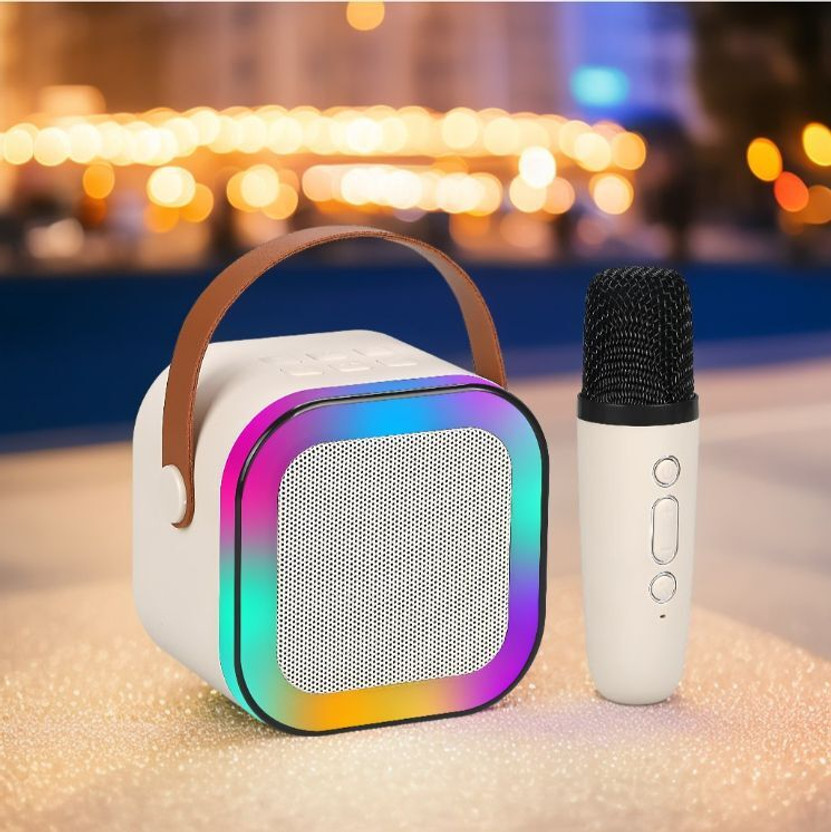 TOYTOT Rechargeable Karaoke Speaker with Wireless Mic – Indoor Party Music System 5.6 W Bluetooth Home Audio Speaker(Multicolor, 4.1 Channel)