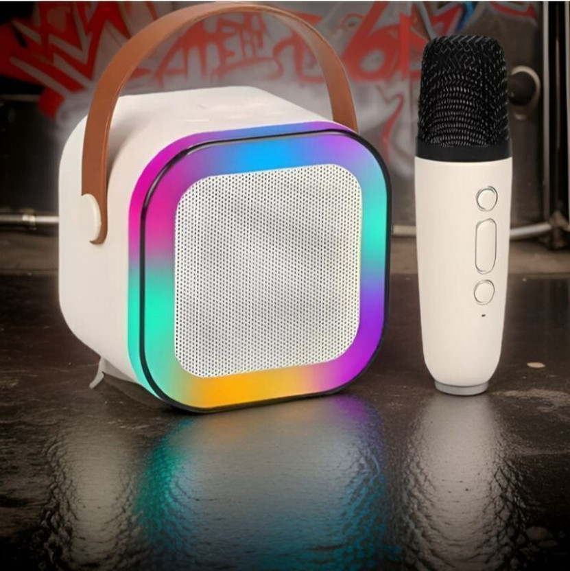 MGT G19_k12 Wireless Karaoke Mic Speaker: K12 with RGB, 5W Bluetooth 10 W Bluetooth Home Audio Speaker(Multicolor, 4.1 Channel)