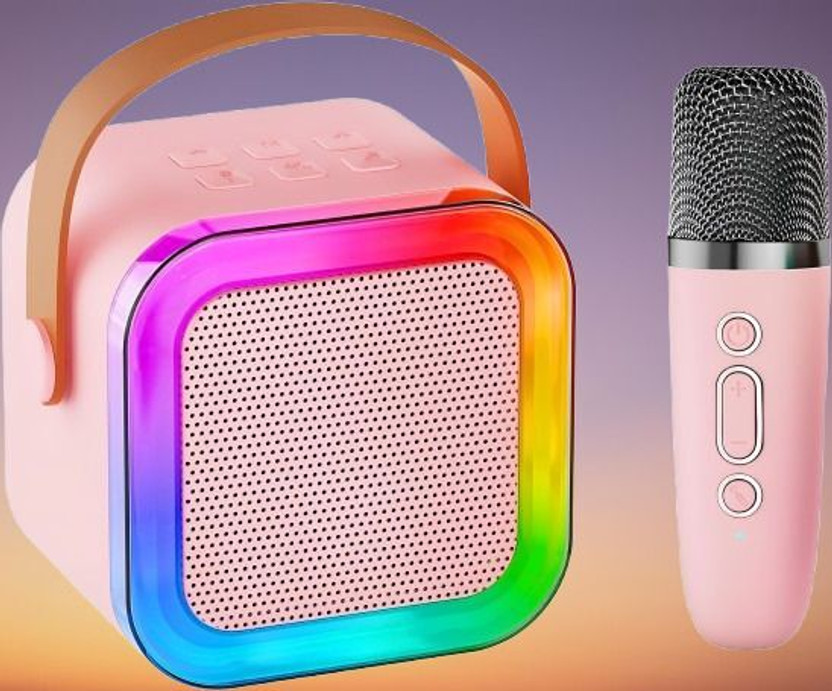 CIRCUITLAB Kids Mini Karaoke Machine, RGB Light Wireless Speaker Microphone 5.6 W Bluetooth Home Audio Speaker(Multicolor, 4.1 Channel)
