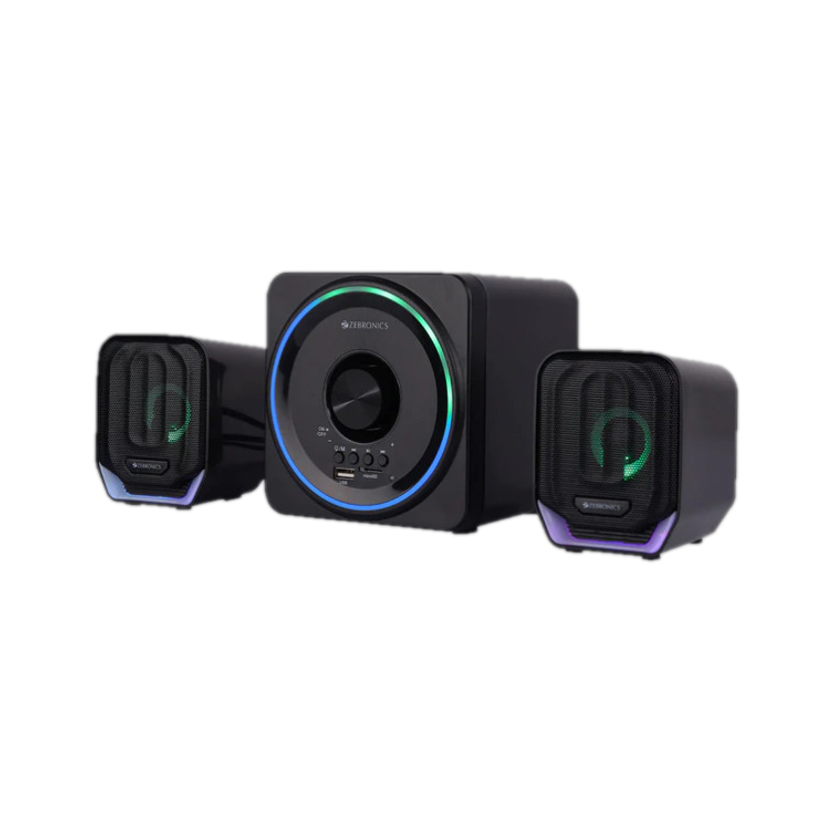 ZEBRONICS Pluto 2 15 W Bluetooth Laptop/Desktop Speaker(Black, 2.1 Channel)