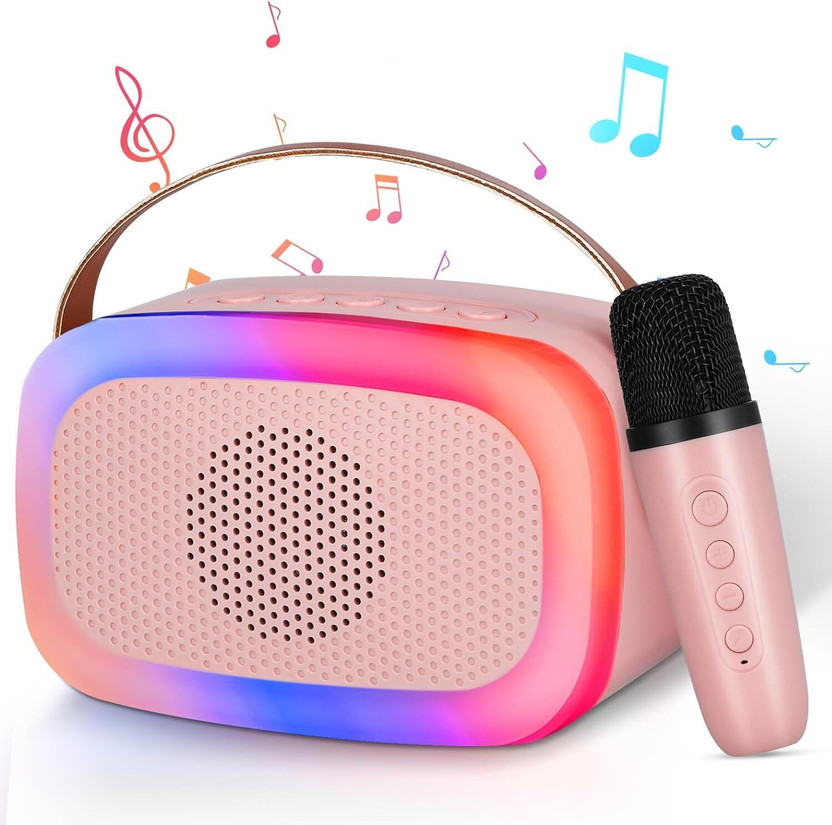 carexo Karaoke Machine for Kids Adults with Wireless Mics 120 W Bluetooth Home Audio Speaker(mulitcolor, 5.0 Channel)